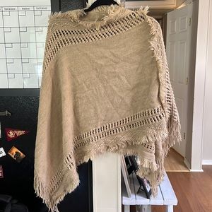 Knitted poncho